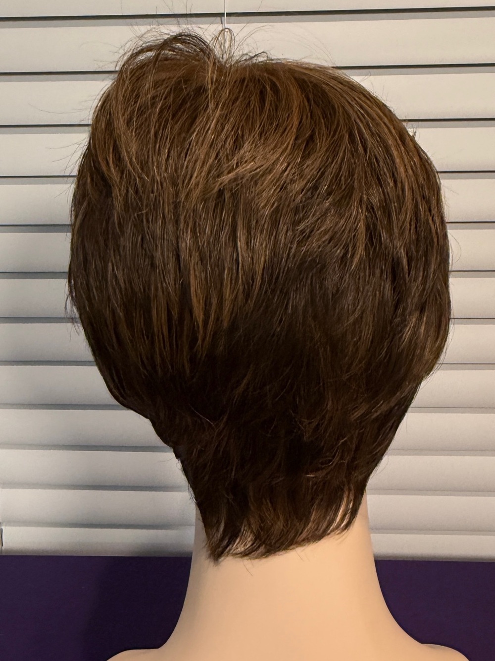 Short Pixie Wig in Natural Chocolate brown - Picture 3 of 7